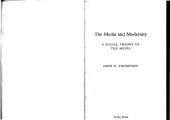 book The media and modernity: a social theory of the media  