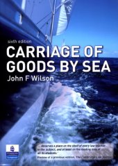 book Carriage of Goods by Sea, 6th Edition  