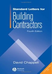 book Standard Letters for Building Contractors  