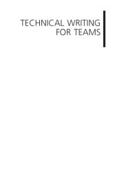 book Technical Writing for Teams: The STREAM Tools Handbook  