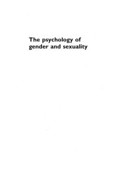 book The Psychology of Gender and Sexuality: An Introduction  