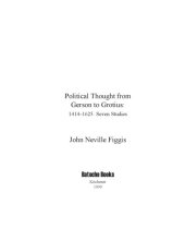 book Political Thought from Gerson to Grotius: 1414–1625. Seven Studies  