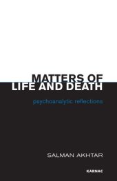 book Matters of Life and Death: Psychoanalytic Reflections  