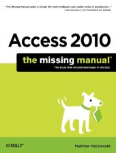 book Access 2010: The Missing Manual  