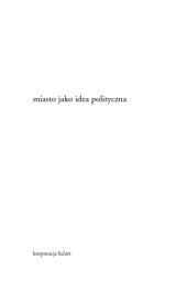 book Miasto jako idea polityczna  