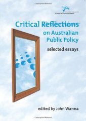 book Critical Reflections on Australian Public Policy: Selected Essays  