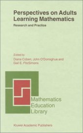 book Perspectives on Adults Learning Mathematics: Research and Practice