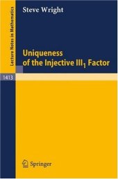 book Uniqueness of the Injective III-1 Factor