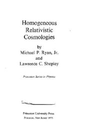 book Homogeneous relativistic cosmologies