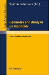 book Geometry and Analysis on Manifolds