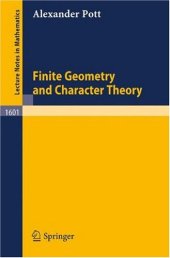 book Finite Geometry and Character Theory