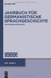 book Historische Semantik (Jahrbuch für germanistiche Sprachgeschichte)  