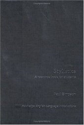 book Stylistics: A Resource Book for Students (Routledge English Language Introductions)  