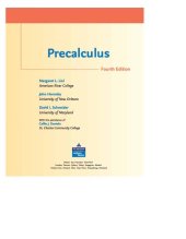 book Precalculus, 4th Edition  