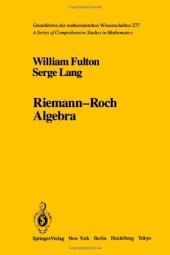 book Riemann-Roch Algebra