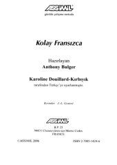 book Kolay fransizca : Méthode de français à destination des apprenants de langue turque  