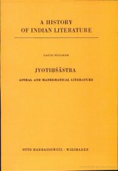 book A History of Indian Literature. Vol. VI. Fasc. 4 Jyotiḥsastra astral and mathematical literature  