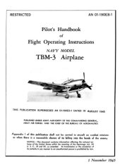 book Pilot's Handbook for Flight Operating Instructions Navy Model TBM-3 Airplane  