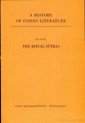 book A history of Indian literature: Veda and Upanishads. The ritual Sūtras, Volume 1  