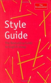 book The Economist Style Guide, 9th Edition  