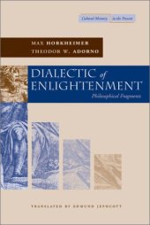 book Dialectic of enlightenment: philosophical fragments