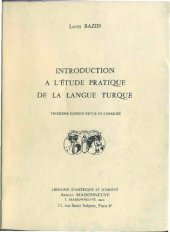 book Introduction à l'étude pratique de la langue turque  