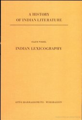 book A History of Indian Literature, Volume V: Scientific and Technical Literature, Part 2, Fasc. 4: Indian Lexicography  