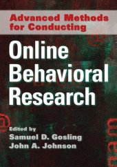 book Advanced Methods for Conducting Online Behavioral Research  