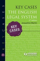 book Key Cases: The English Legal System  