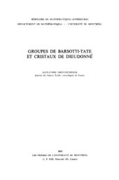 book Groupes de Barsotti-Tate at cristaux de Dieudonné  