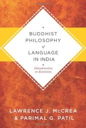 book Buddhist Philosophy of Language in India: Jñānaśrīmitra on Exclusion  