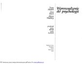 book Wprowadzenie do psychologii  