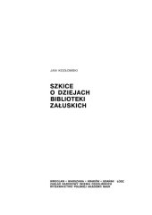 book Szkice o dziejach Biblioteki Załuskich  