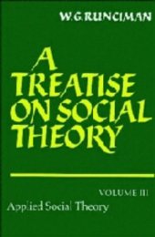 book A Treatise on Social Theory, Volume 3: Applied Social Theory  