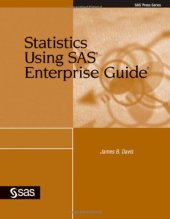 book Statistics Using SAS Enterprise Guide  