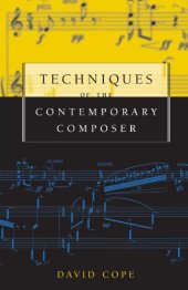 book Techniques of the Contemporary Composer  