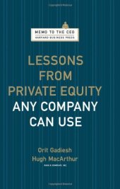 book Lessons from Private Equity Any Company Can Use  