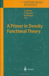 book A Primer in Density Functional Theory