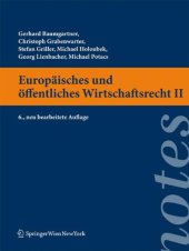 book Europäisches und öffentliches Wirtschaftsrecht II, 6. Auflage  