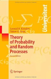 book Theory of Probability and Random Processes (2nd edition)  