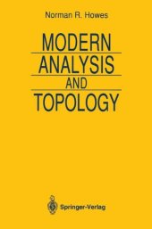 book Modern Analysis and Topology