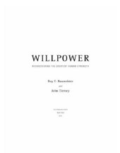 book Willpower: Rediscovering the Greatest Human Strength  