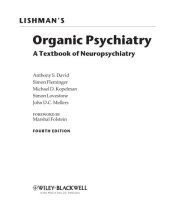 book Lishman's Organic Psychiatry: A Textbook of Neuropsychiatry  