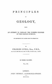 book Principles of Geology Volume Three  