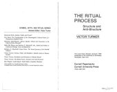 book The ritual process: structure and anti-structure  