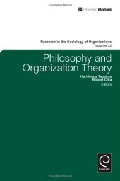 book Philosophy & Organization Theory  