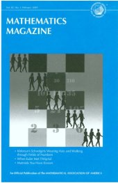 book Mathematics Magazine—Vol. 82, 2009 issue 1-5