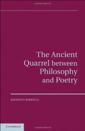 book The Ancient Quarrel Between Philosophy and Poetry  