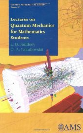 book Lectures on Quantum Mechanics for Mathematics Students  