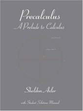 book Precalculus: A Prelude to Calculus  